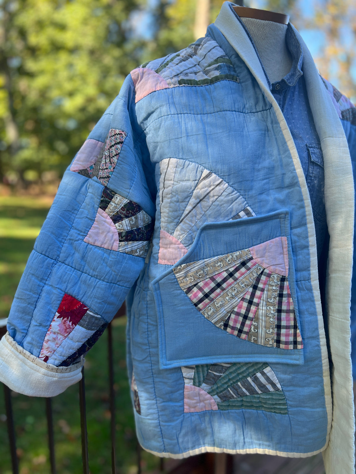 Vintage Quilt Coat Oversized - Large