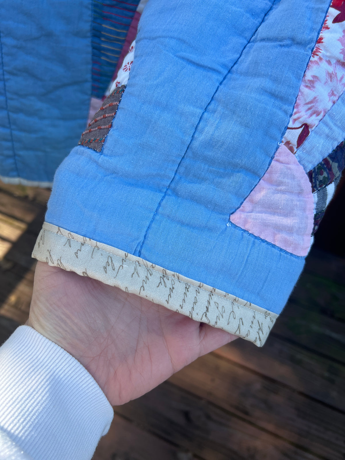 Vintage Quilt Coat Oversized - Large
