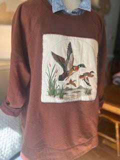 Vintage Flying Ducks Sweatshirt 3X